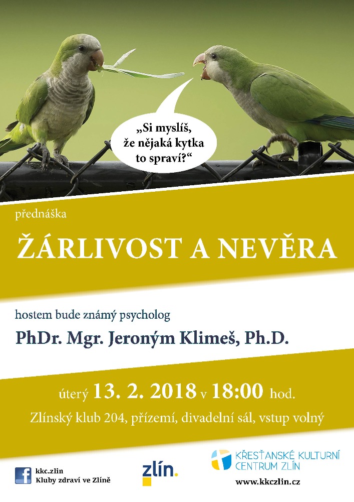 Žárlivost a nevěra. PhDr. Mgr. Jeroným Klimeš, Ph.D.