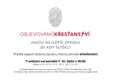 Objevování křesťanství 2024: 7 setkání nad Markovým evangeliem